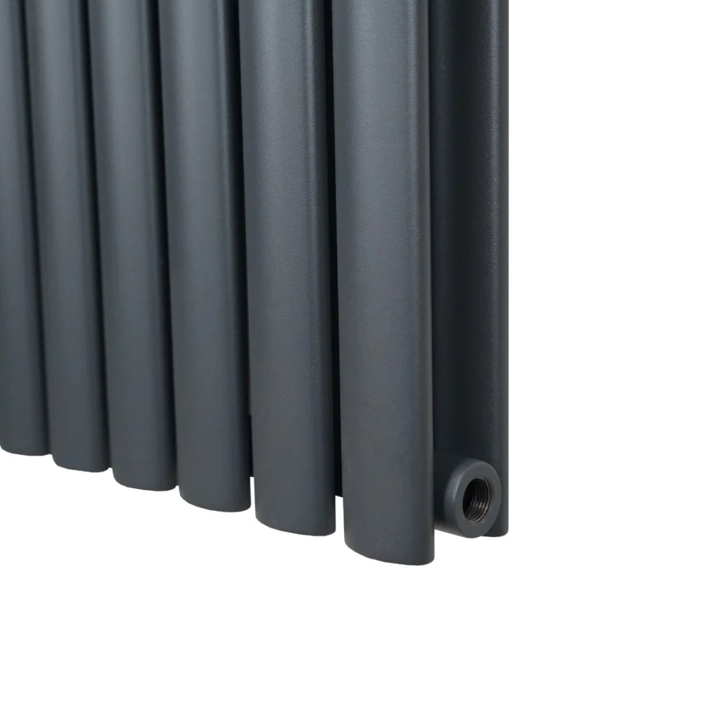 Radiatore a colonna ovale Grigio Antracite 1800mm x 480mm
