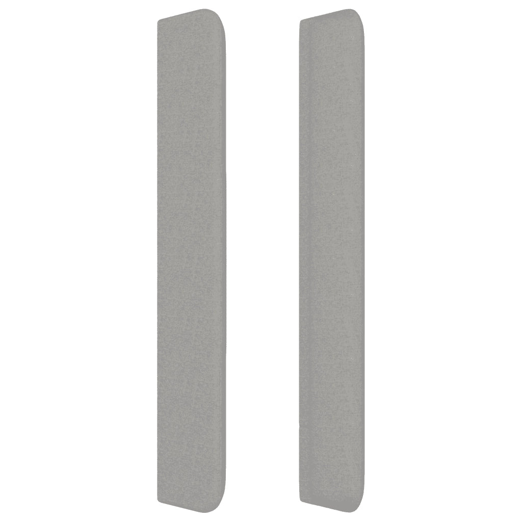 Giroletto a Molle con Materasso Grigio Chiaro 140x190cm Tessuto 3131745