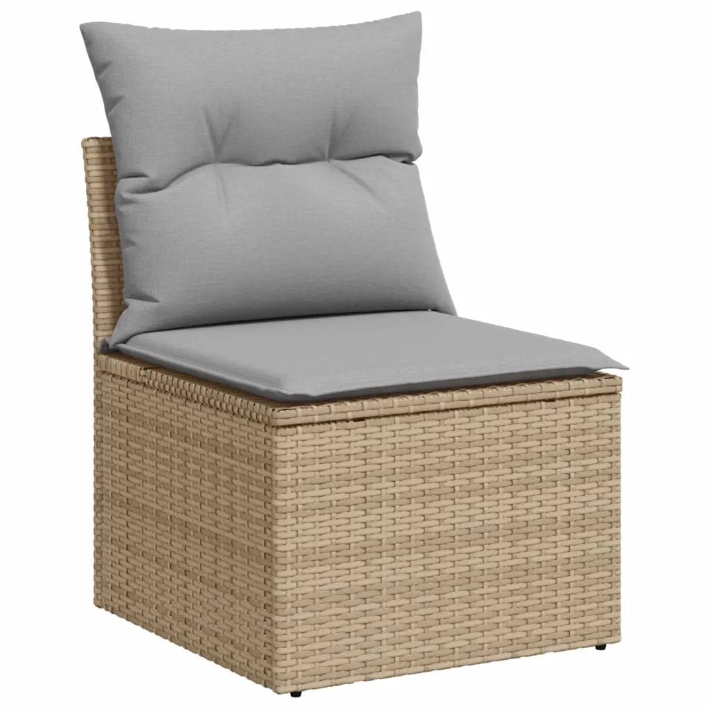Set Divano da Giardino 6 pcs Beige Poly Rattan 3358198