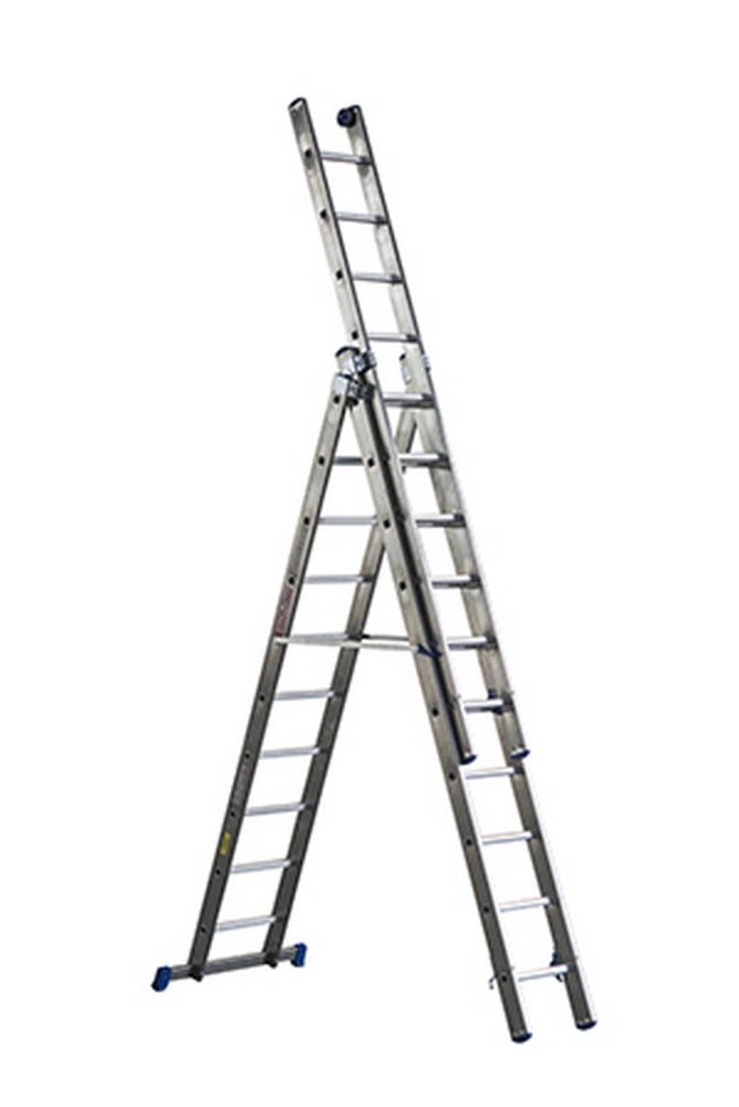 1pz scala alluminio azzurra 12+12+12 gradini 360-810 cm cod:ferx.4340