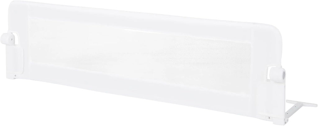 Sponda Letto per Bambini 105/120/150 cm, Barriera di Sicurezza per Neonati, Barriera Letto Pieghevole e Portatile, con Cinghia di Sicurezza (Bianco, 152 x 34 x 42 cm)
