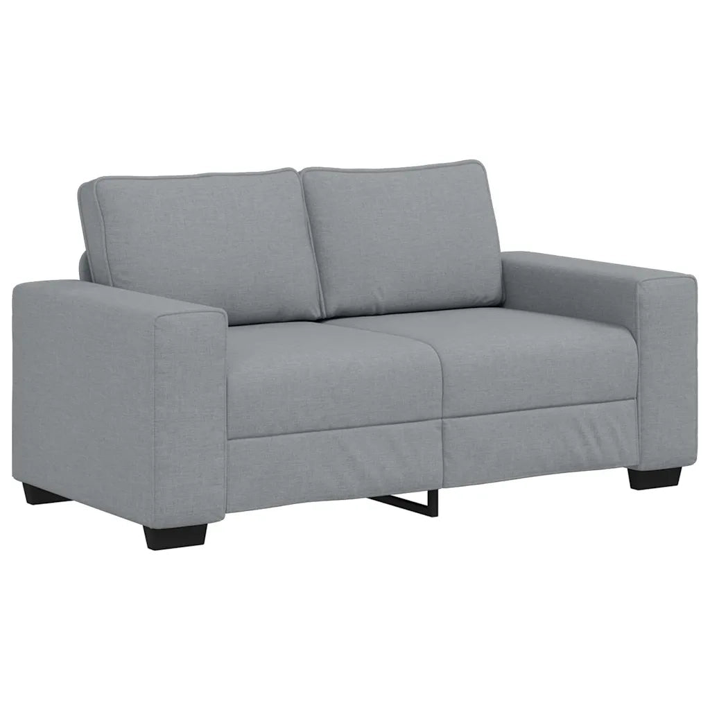 Set di Divani 2 pz con Cuscini Grigio Chiaro in Tessuto 3324731