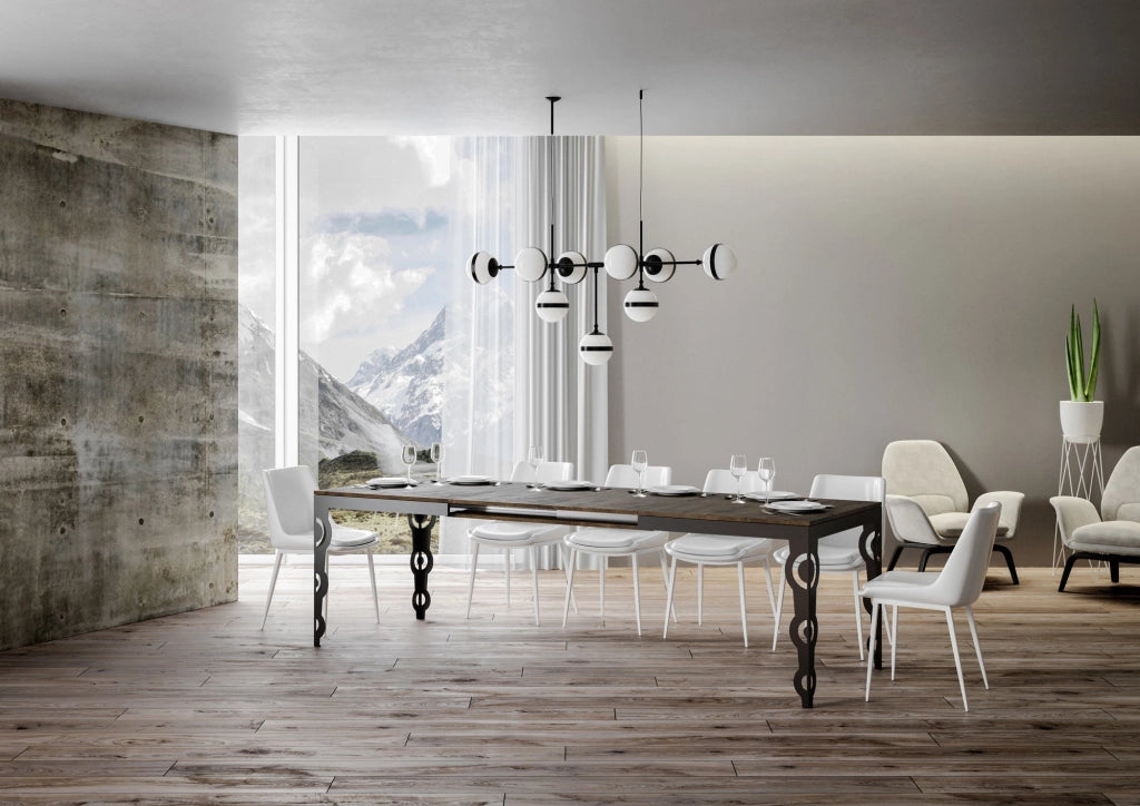Tavolo Allungabile 160-264x90x80 cm Karamay Evolution Noce