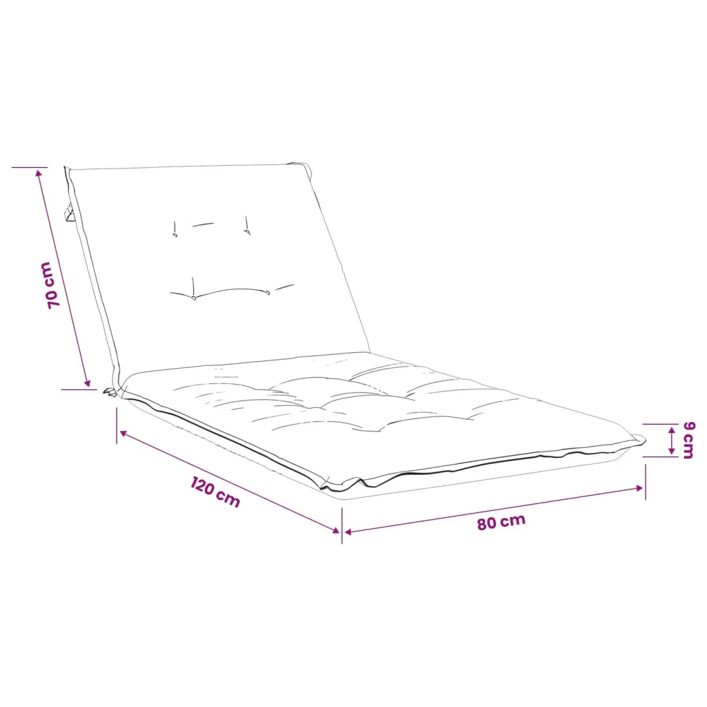 Cuscino per Lettino GEMERT 100% Poliestere Grigio 947446