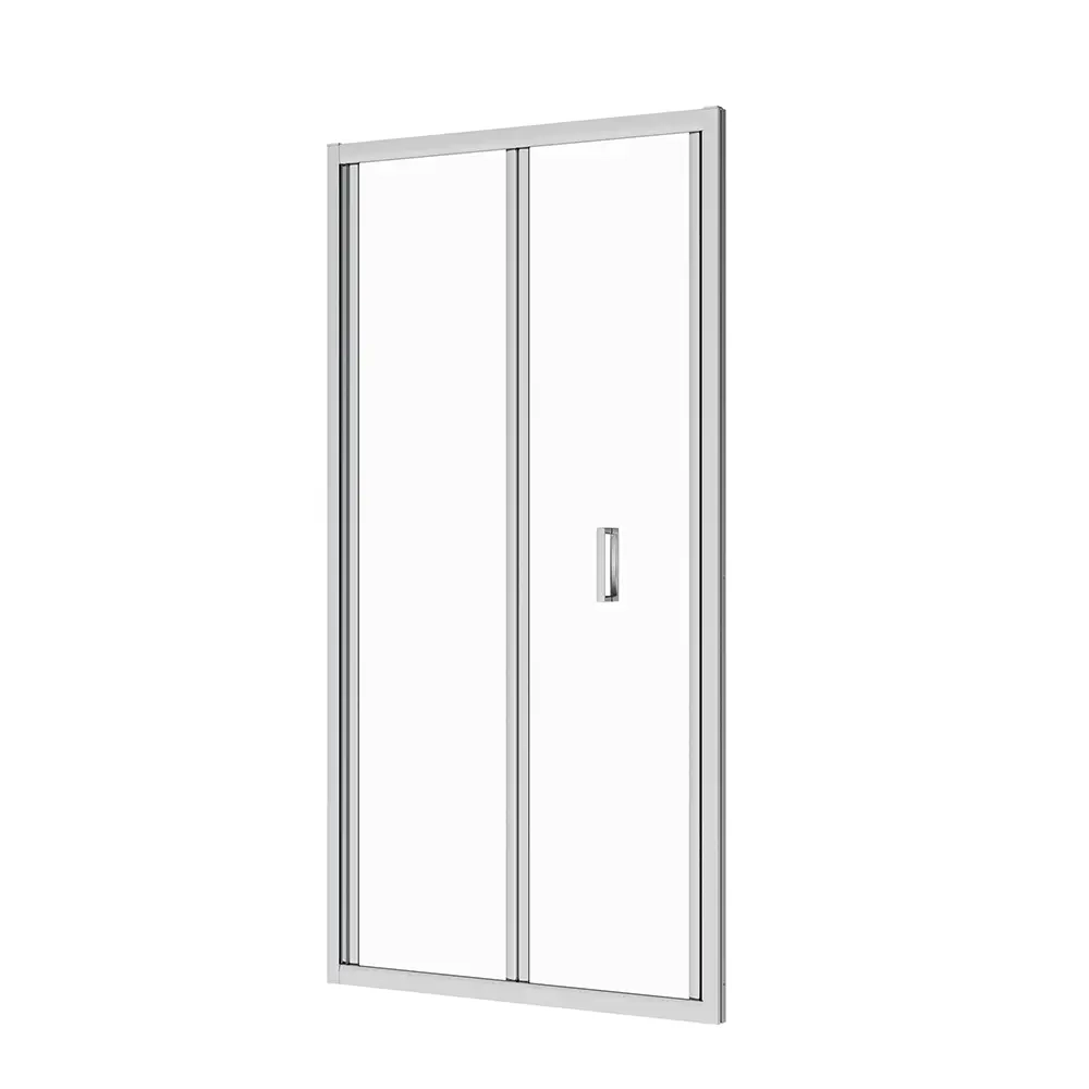 Porta doccia 100 cm apertura a libro vetro trasparente | Capri