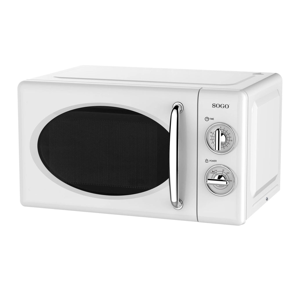 Forno microonde 20 litri, controlli manuali 5 livelli potenza, timer 30 minuti 700W casa cucina - SOGO