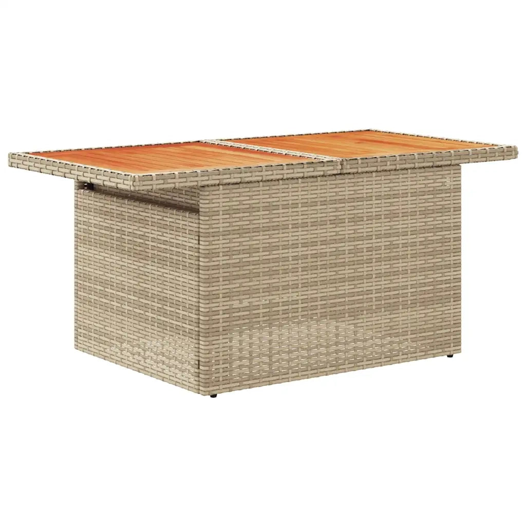 Set Divani da Giardino 7 pz con Cuscini Beige in Polyrattan 3327271