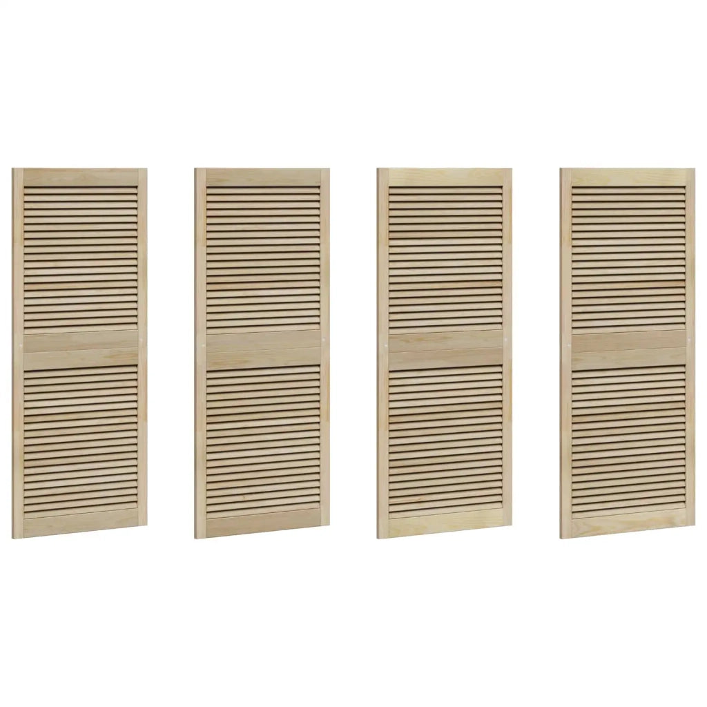 Porta per Armadio 4 pcs Naturale 140,5 x 2,1 x 59,5 cm 3394499