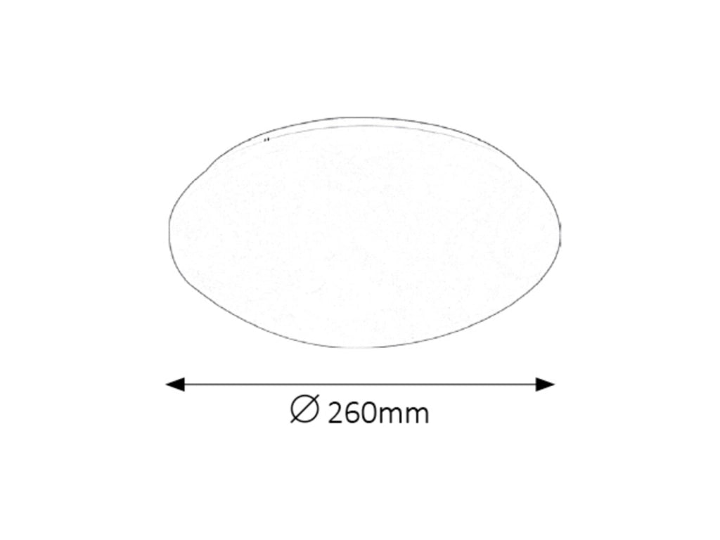 Plafoniera LED tonda 26cm 12W 4000K bianca Rabalux