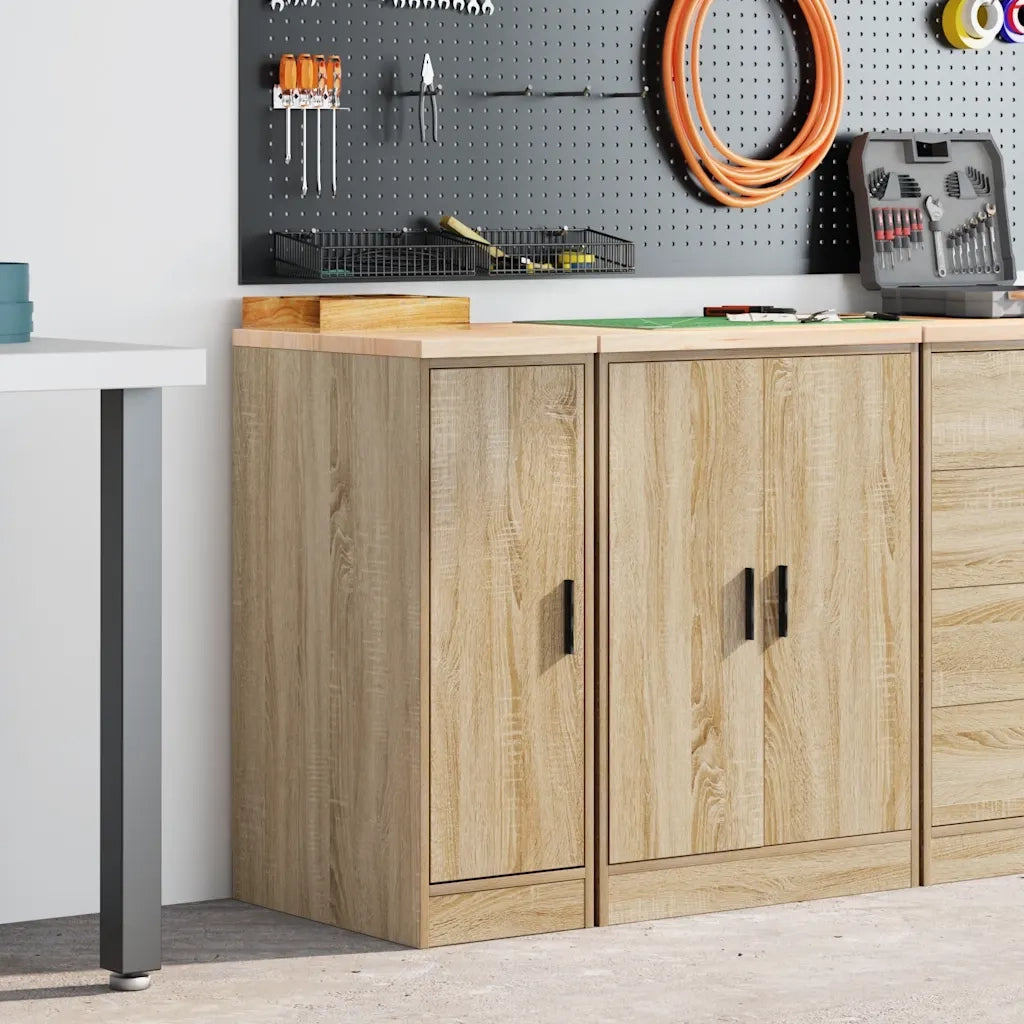 Armoire de rangement de garage chêne sonoma 30x51x85cm bois pin