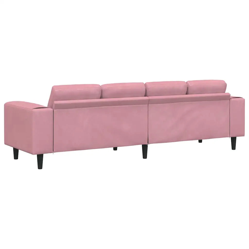 Divano per Soggiorno Rosa 250 x 77 x 76 cm 3335094