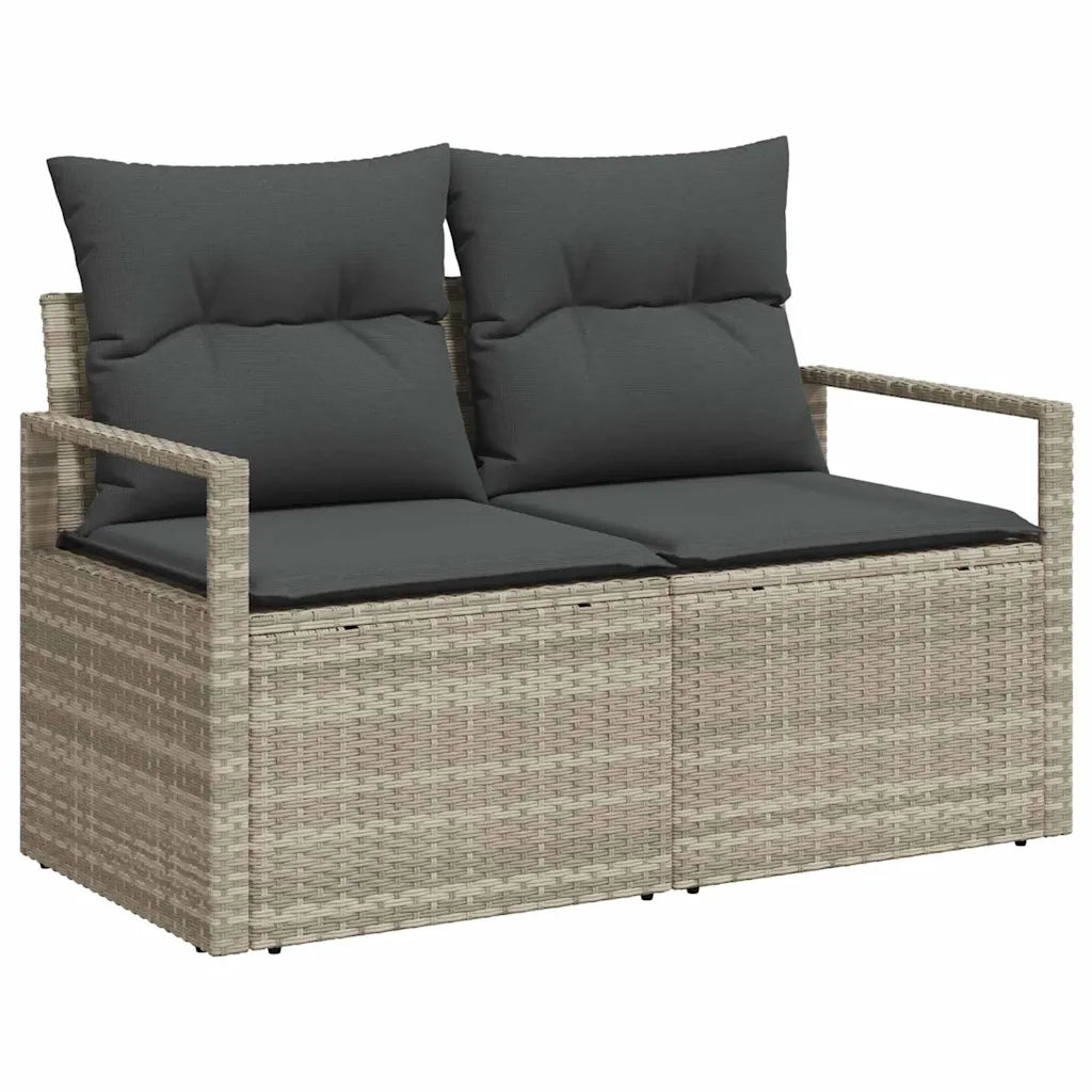 Set di divani 5 pcs Grigio chiaro e grigio scuro polyrattan 3346252
