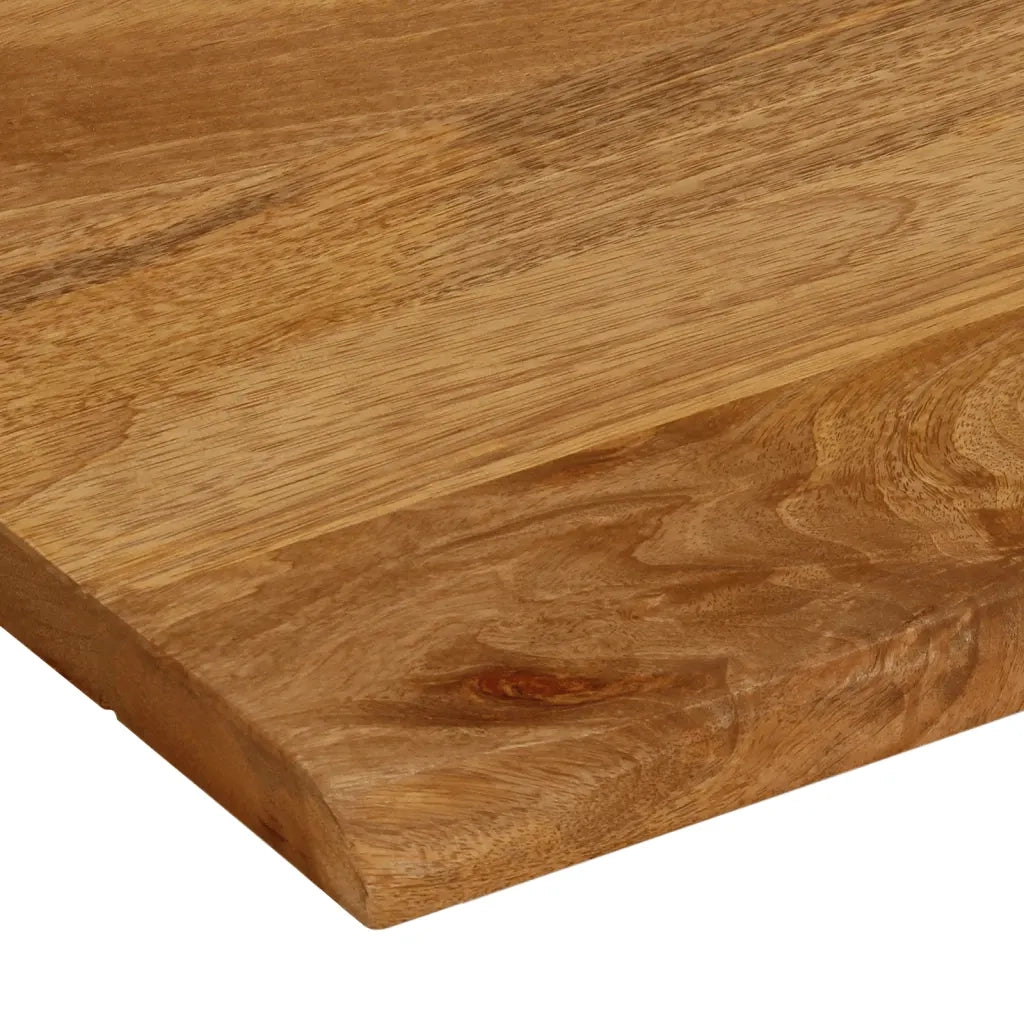 Dessus de table à bord vivant 110x80x2,5cm bois massif manguier