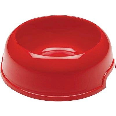 Set 6 ciotole per cani e gatti in plastica 0,2 litri Ø 14,5 cm con bordo antiscivolo e maniglia laterale colori assortiti Ferplast