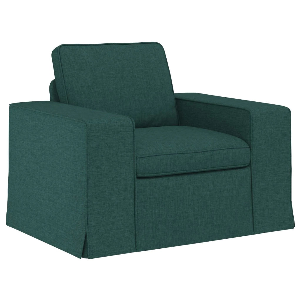 Set di divani 2 pcs Verde Scuro 182 x 80 x 82 cm Tessuto 3407547