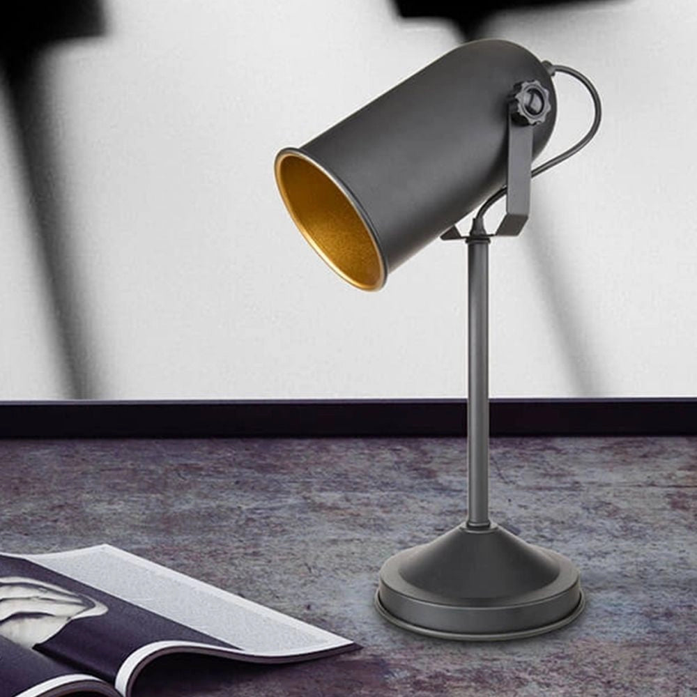Lampada da tavolo direzionabile Tokyo  metallo nero