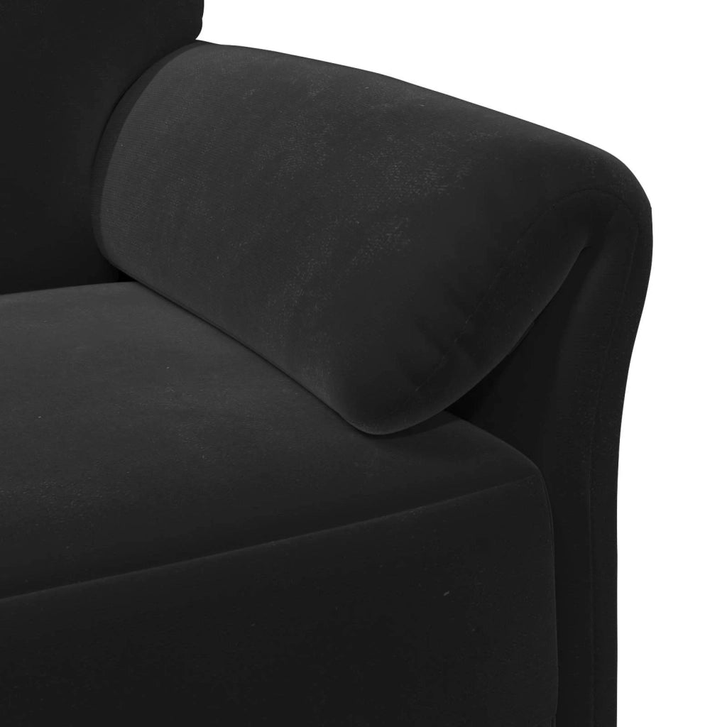 Set di divani 2 pz Nero Velluto 3424919