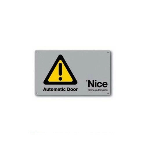NICE TS TABELLA SEGNALETICA PER SISTEMA AUTOMAZIONE SPIDOKIT AUTOMATISMI
