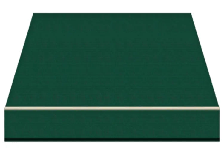 Tenda da Sole a Bracci Estensibili su Barra Quadra Tempotest Para', col. Verde 5, Largh. 3,6m x Sporgenza 3.10m con Arganello Destro