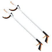 Set di 2 Utensili di presa 88 x 11,5 cm ideale per giardino e supporto ergonomico con ganascia antiscivolo in alluminio nero arancione 20_0017010