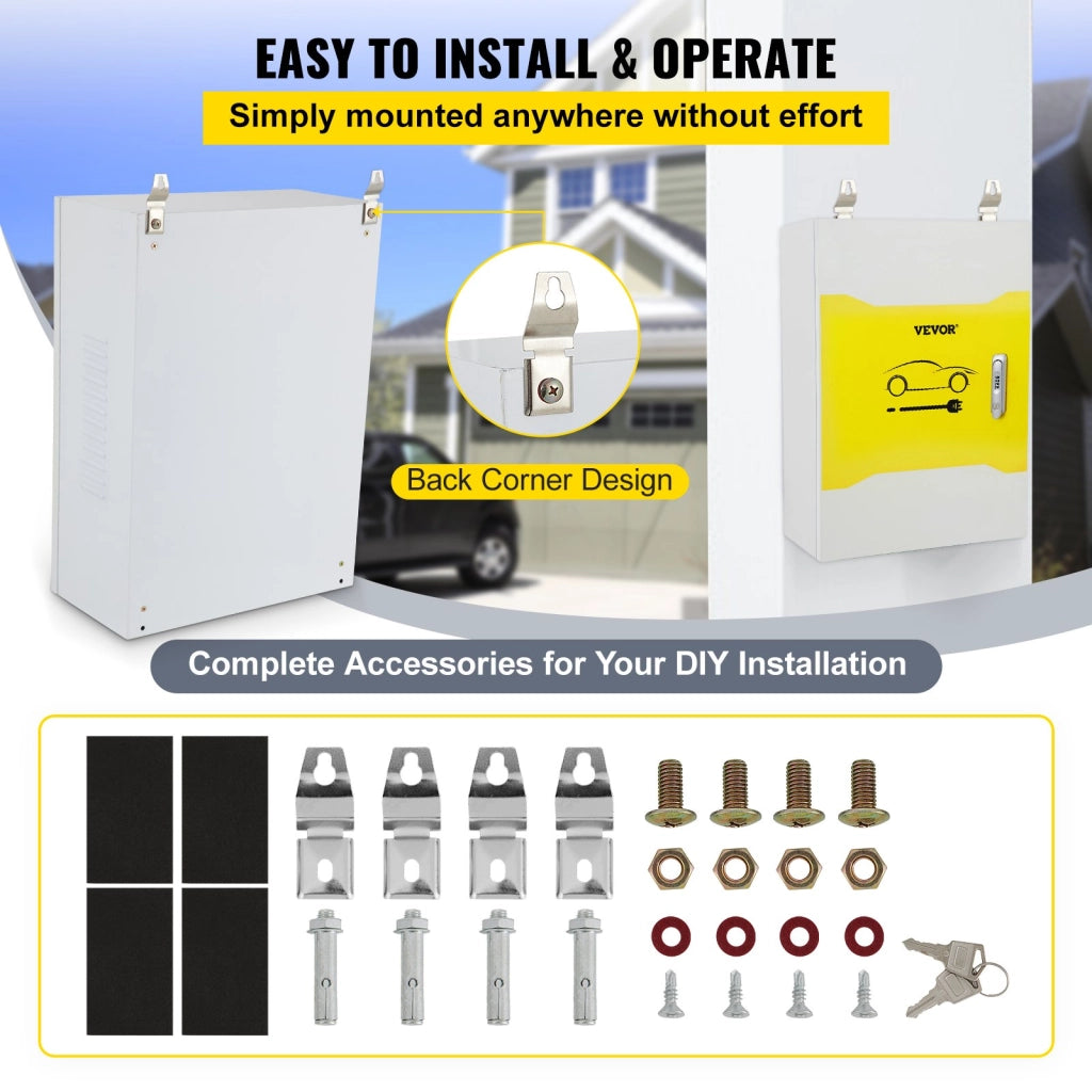 Quadro Elettrico da Parete ST5 725-XSS in Acciaio 70x50x25cm Bianco RAL 7032 IP32 Robusto per Fai da Te e Officina