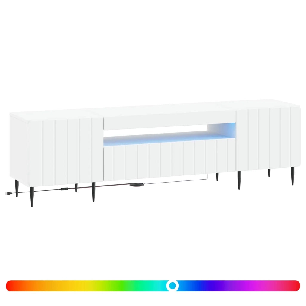 Mobile TV LED ZWOLLE 153 x 35 x 43 cm Bianco 896465
