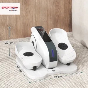 Mini Ellittica da Scrivania, 10 Livelli di Velocità, Monitor LCD e Telecomando, per Casa, Ufficio e Anziani