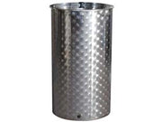 CONTENITORE ENOLOGICO FONDO A PENTOLA INOX AISI 304 SALDATO- - lt.400 ø mm.700x1150h. bocc.F1 fiorettato - 1 pezzi BELVIVERE