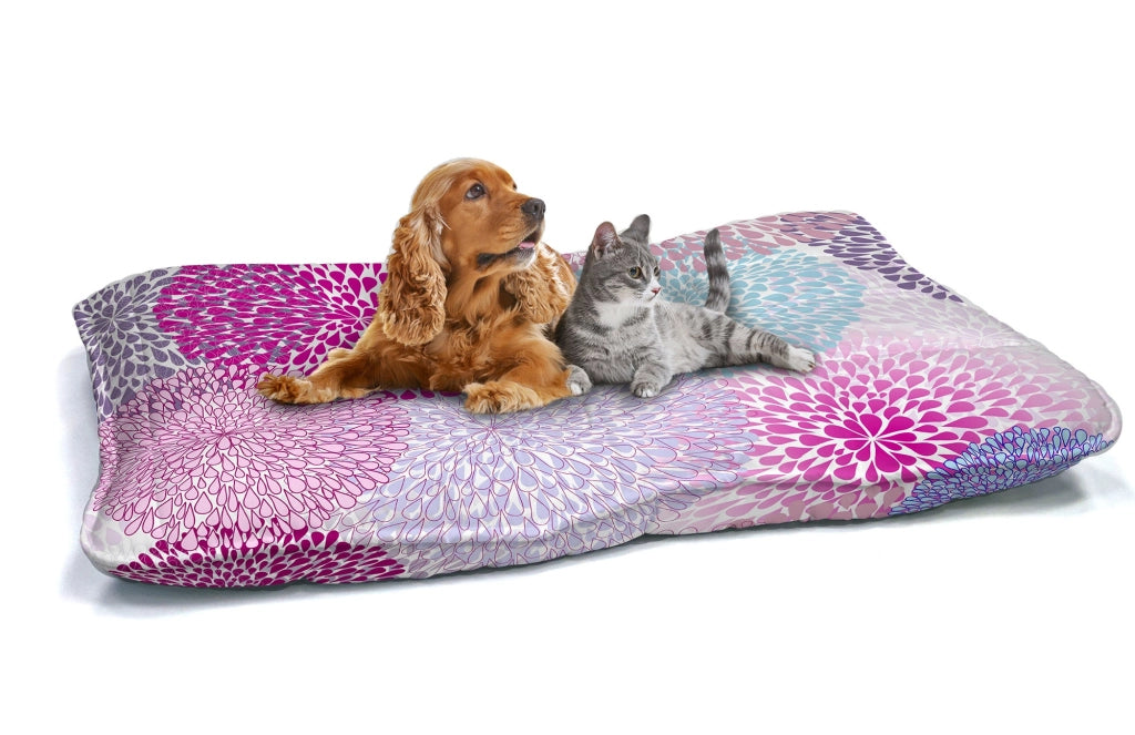 Cuscino Imbottito per Cani e Gatti 60x100 cm in Microfibra Soffioni