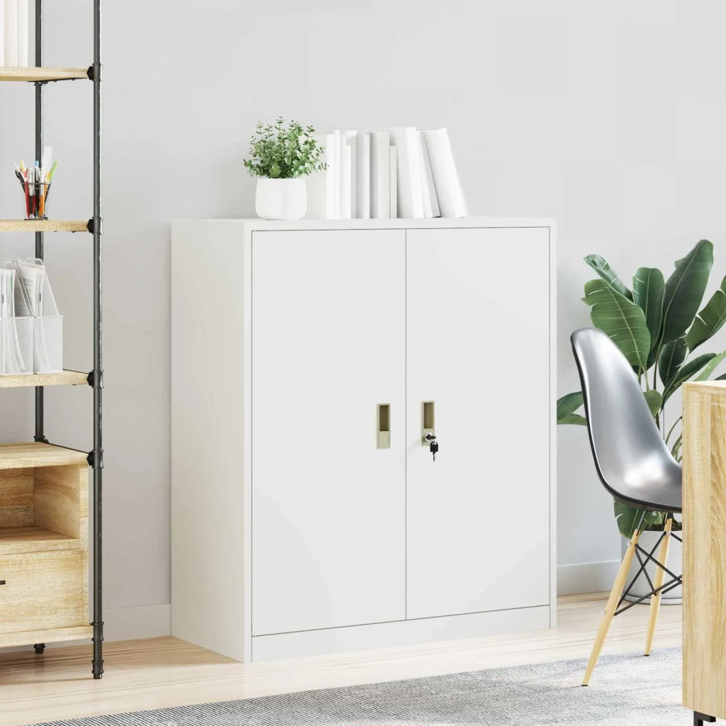 Armadio Bianco 90 x 40 x 105 cm Acciaio 891651