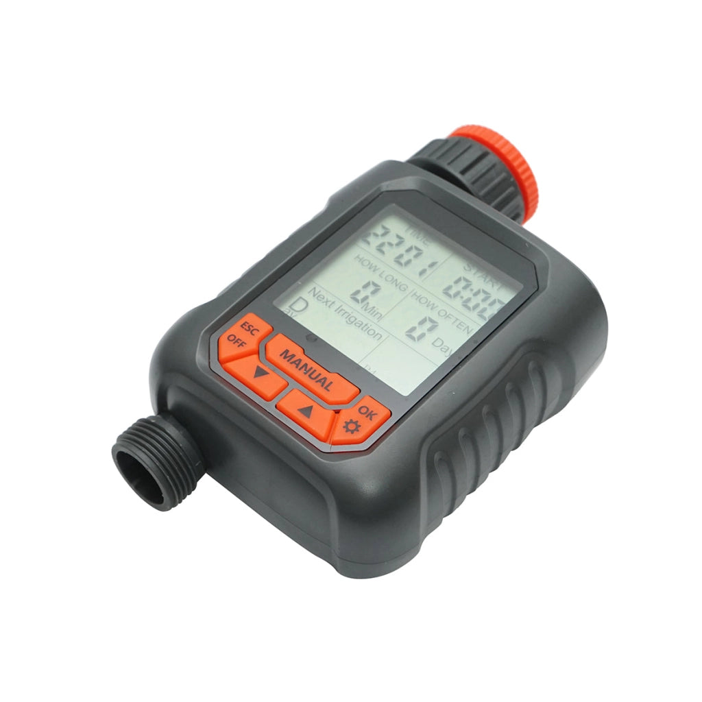 Programmatore di irrigazione digitale automatico con 4 programmi, 1 zona, 8 bar IP67