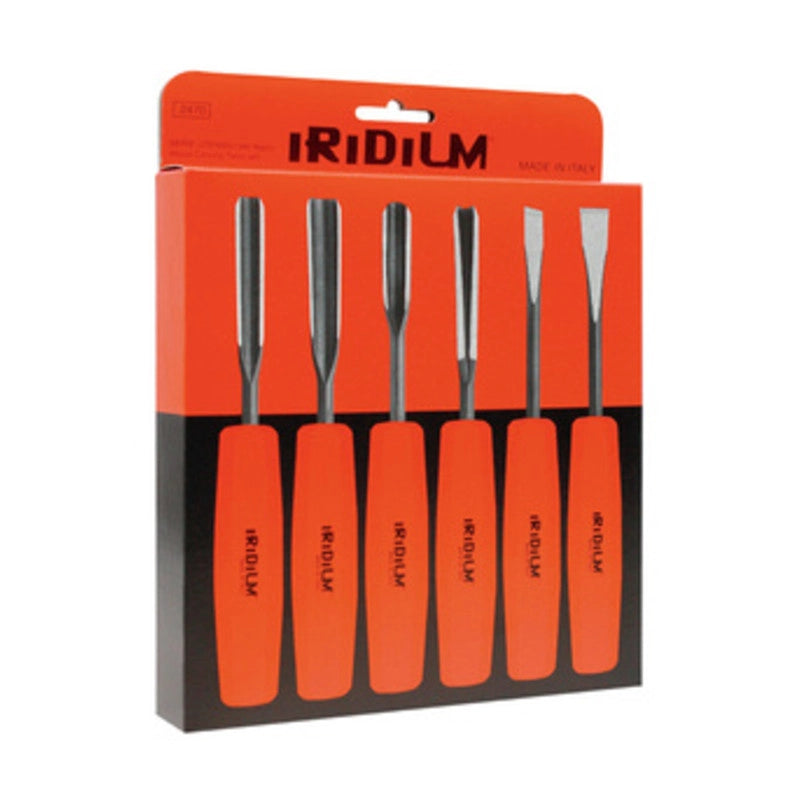 SET 6 SGORBIE CROMO VANADIO P/LEGNO IRIDIUM
