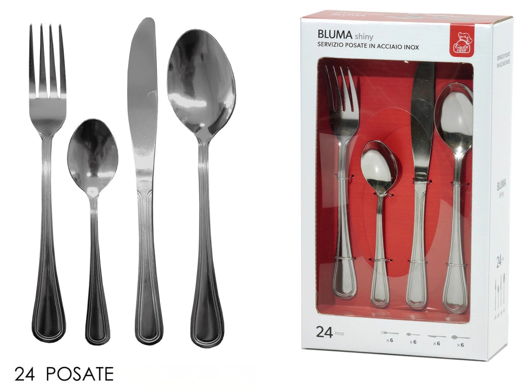 Set Posate 24 Pezzi – Bluma Shiny