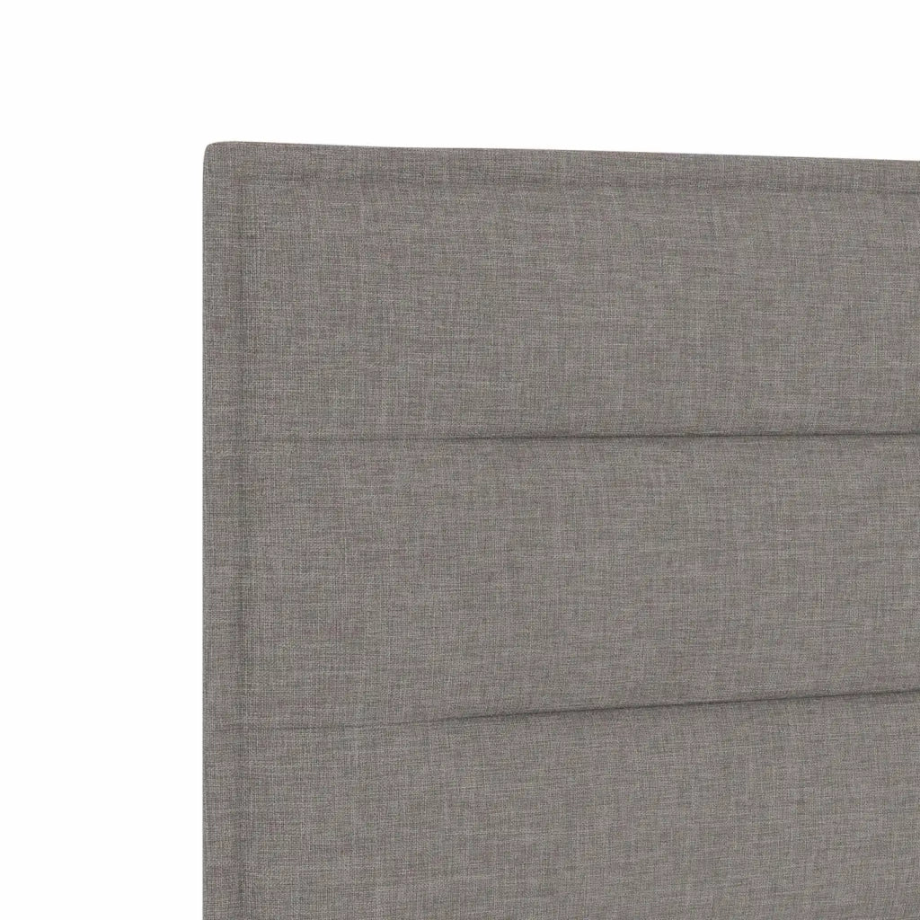 Letto box spring con materasso Tortora 90 x 200 cm Tessuto 3454302