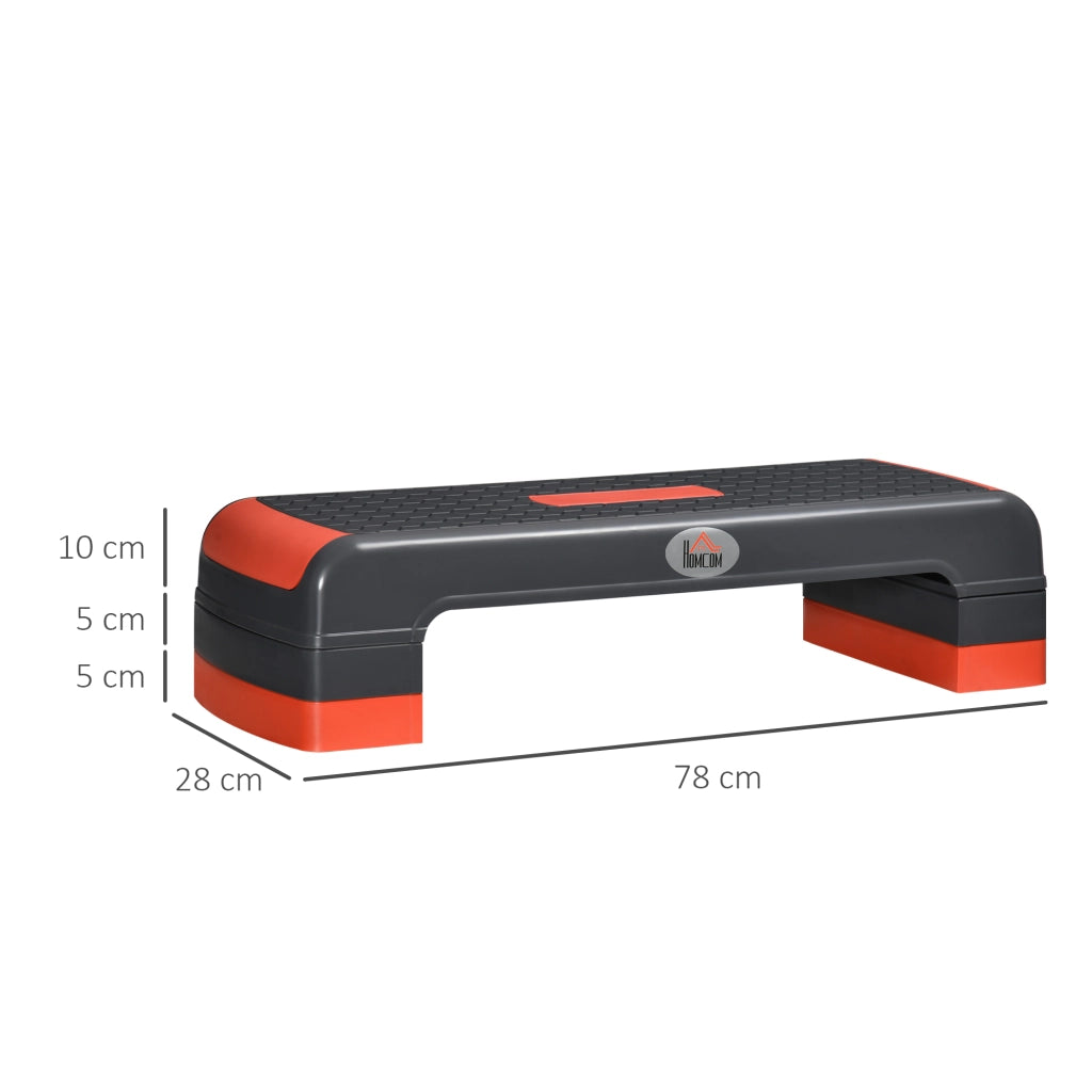 Step Aerobico Regolabile in Altezza ¨C Xylo ¨C Rosso e Nero