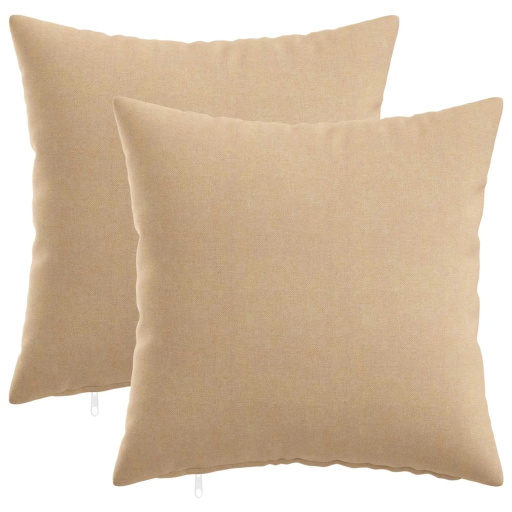 Federa 2 pz HEERLEN Crema 35 x 35 cm Tessuto 907999