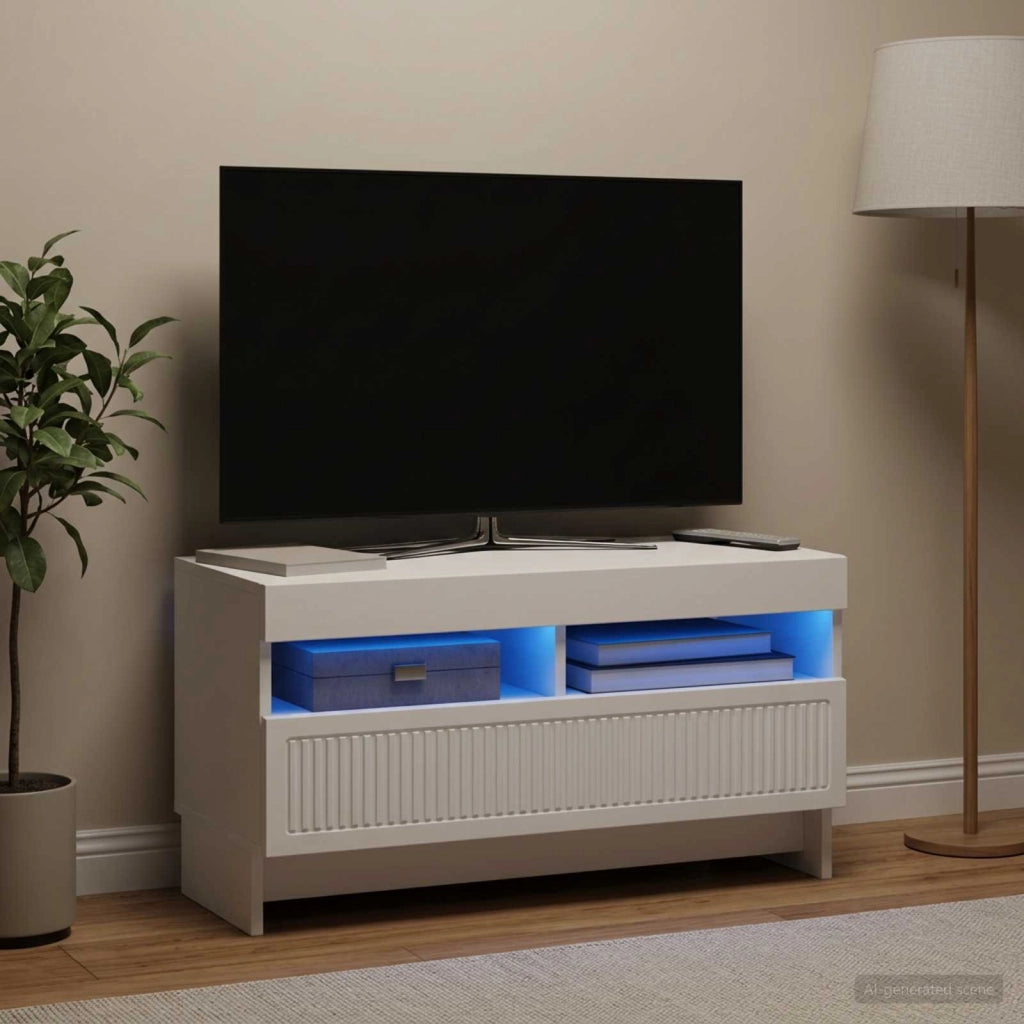 Mobile TV LED ALKMAAR 81 x 35 x 43 cm Bianco 896115