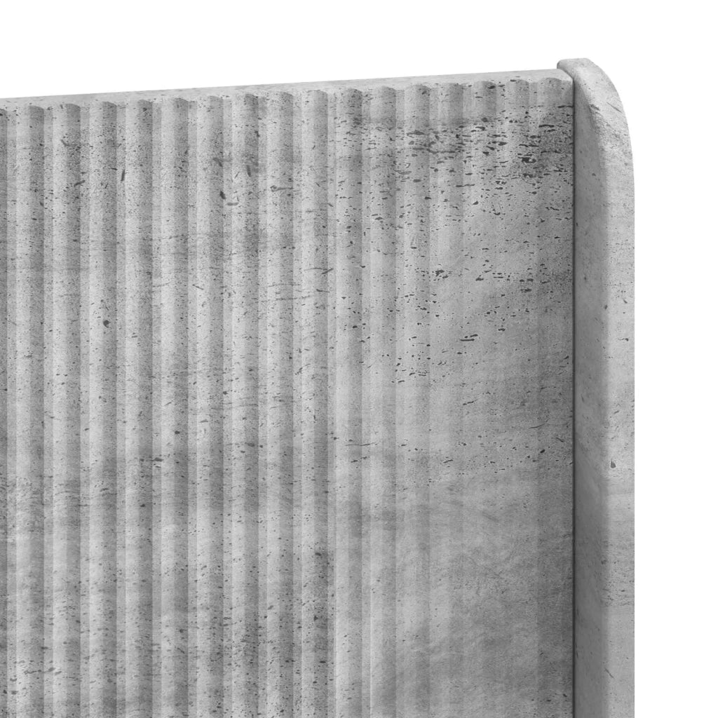 Struttura del letto con stoccaggio e testata Grigio Cemento 3414076