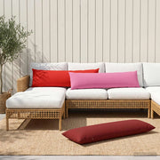 Cuscino con cuscino HEERLEN 2 pz Rosso Vino Poliestere 926260