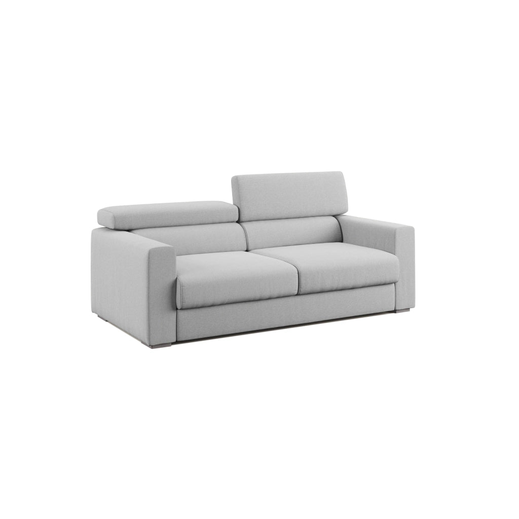 Dylan Divano con pouf estraibile 188 cm grigio