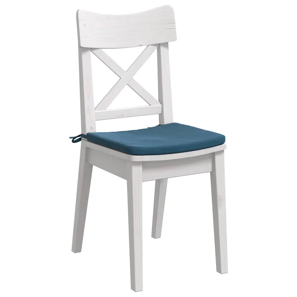 Cuscini per Seduta 4 pz | Cuscini per sedie Blu 40 x 40 x 3 cm Velluto