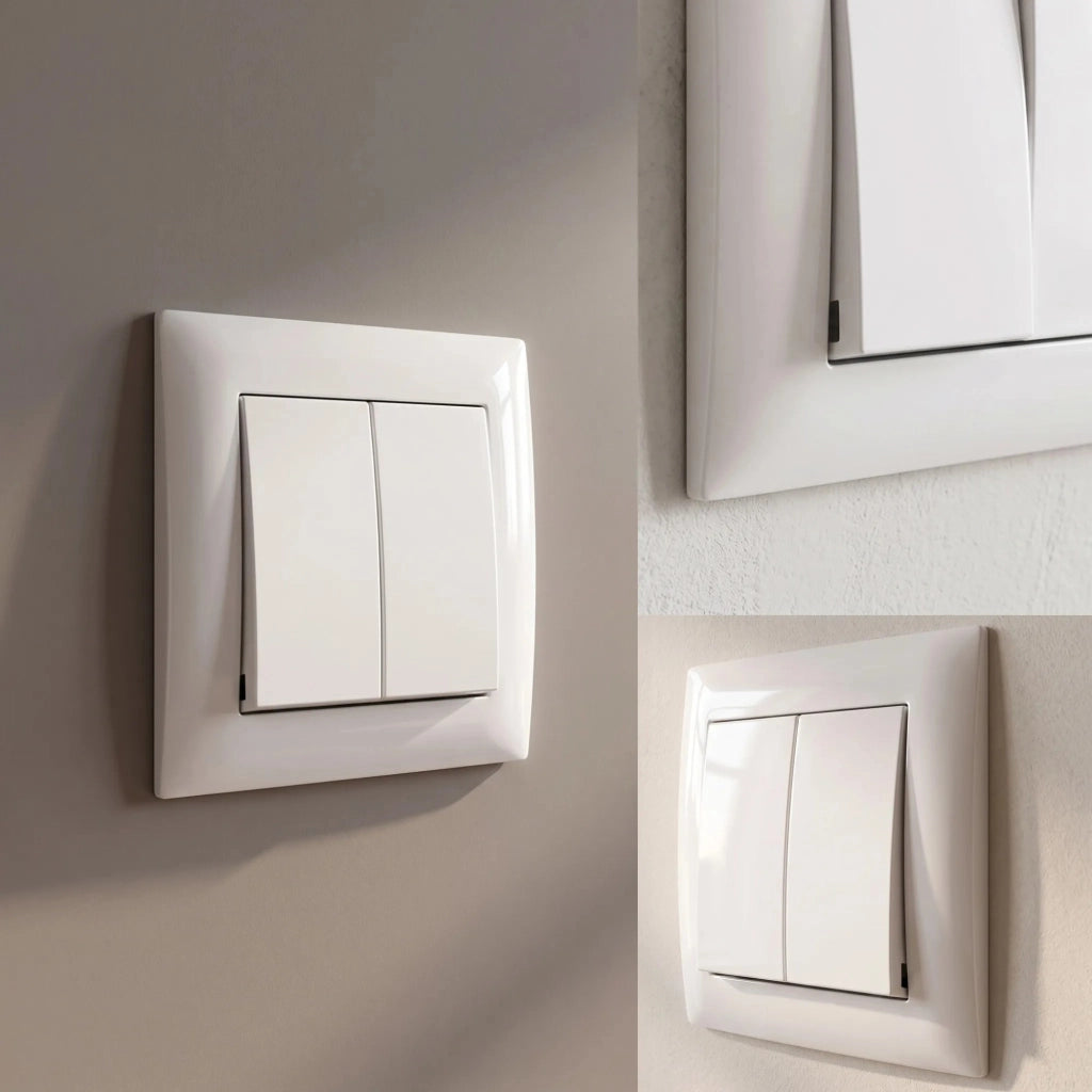 Interruttore Doppio Oste Jnh007-w White