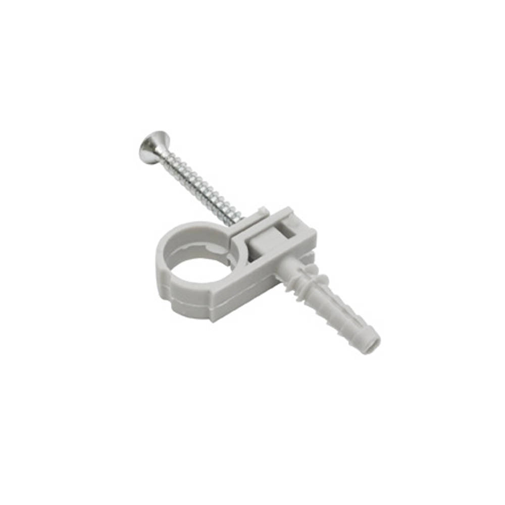 Collare nylon completi con viti per tubi rame