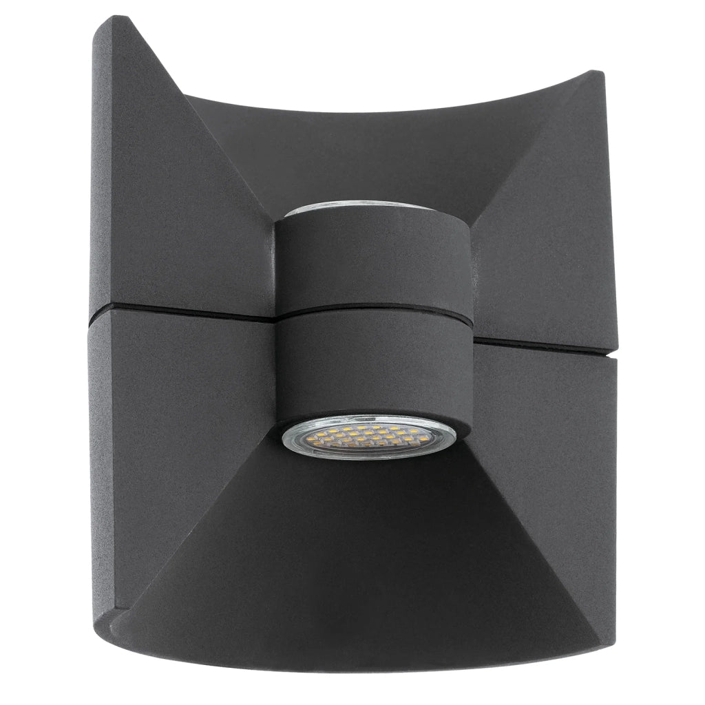 Applique Esterno Moderna Redondo Alluminio Grigio Led