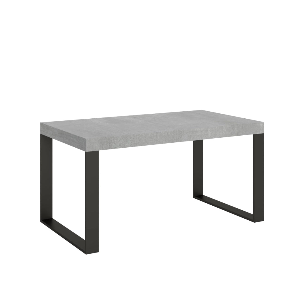 Tavolo Allungabile 160-420x90x77 cm Tecno Cemento