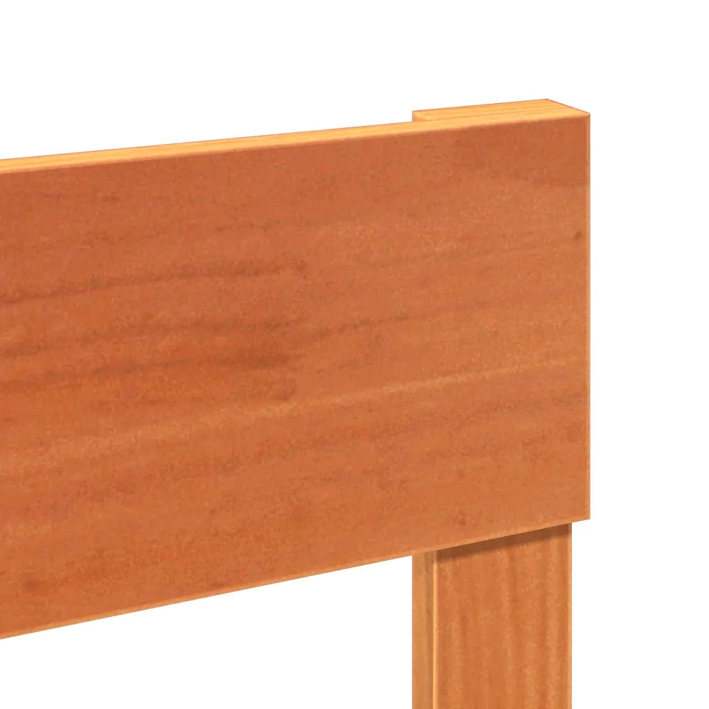 Letto senza Materasso-Struttura Letto Marrone Cera 140x190 cm in Legno di Pino 589425