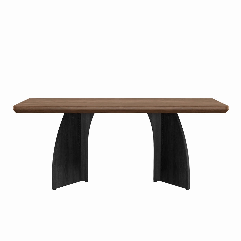 Tavolo da pranzo 160x80 cm in MDF noce