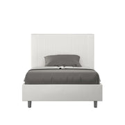 Letto Matrimoniale Francese 150x190 cm con Rete Goya Bianco