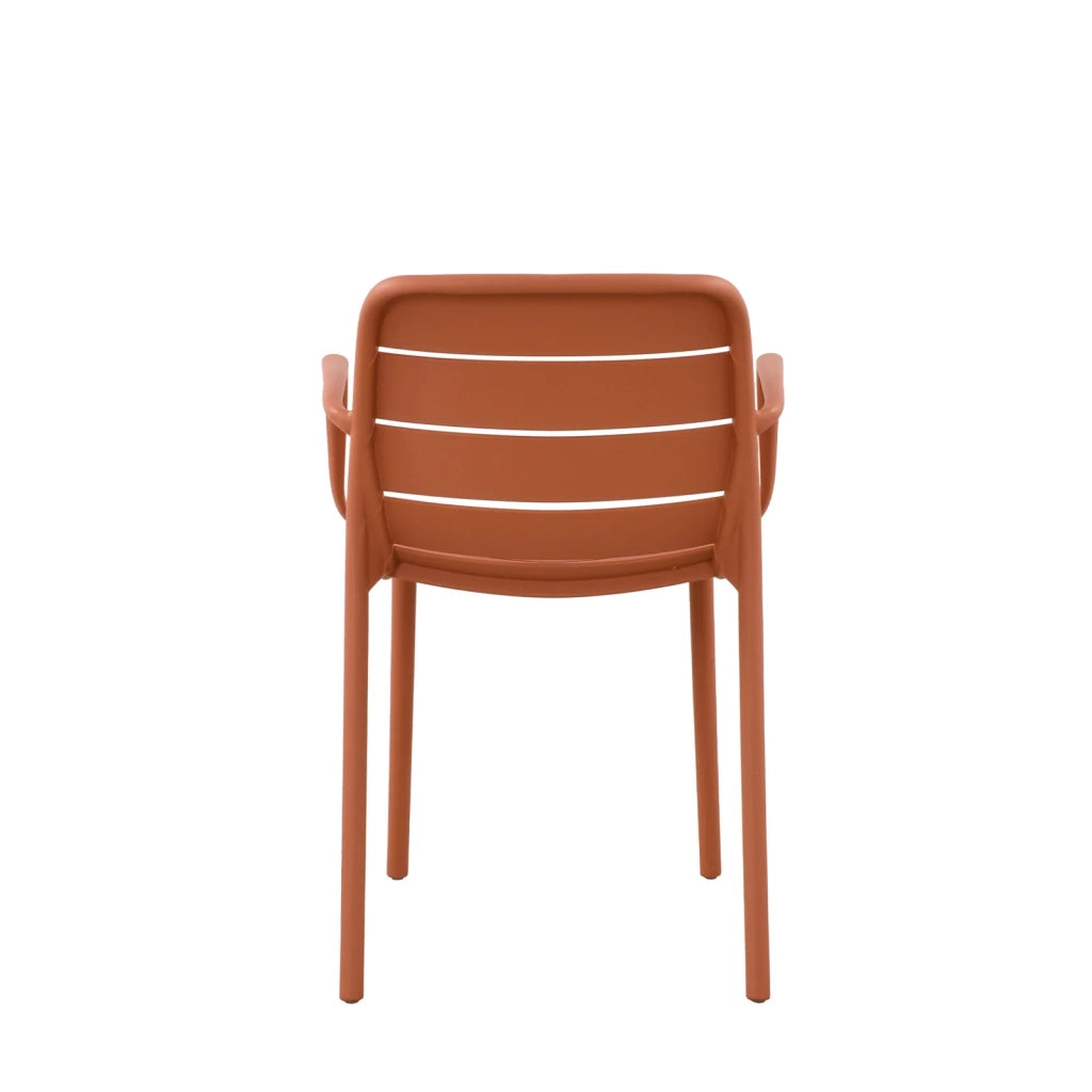 SET DA 4 POLTRONA ITACA IN POLIPROPILENE MATTONE