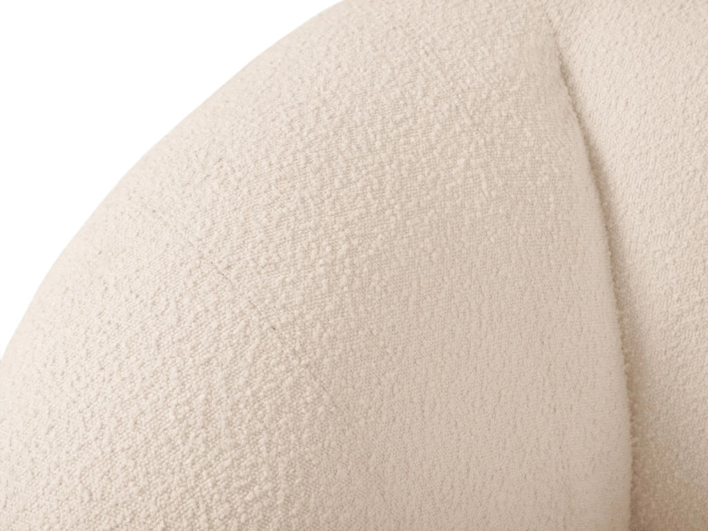 Cosmopolitan Design - Divano "Essen" 2 posti in bouclé beige 